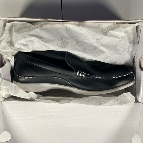 NIB Vlado Footwear Elite Men’s Black Leather Loafer Slip Ons - Size 9.5 main image 4